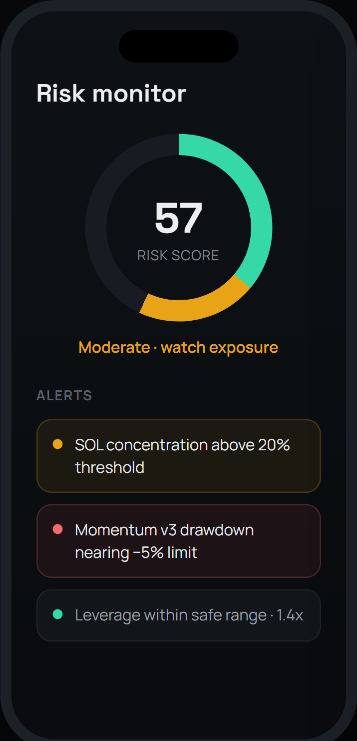 05 — Risk monitor